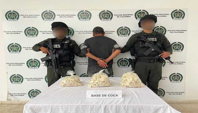 Capturados dos hombres por microtráfico en operativos simultáneos en Putumayo