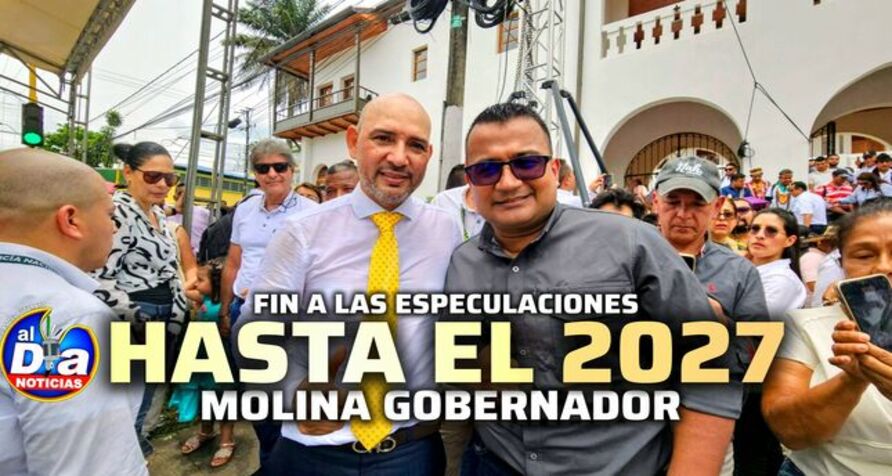 HASTA EL 2027, MOLINA GOBERNADOR 