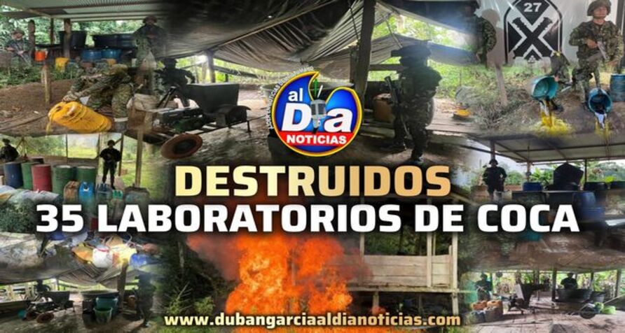 Ejército Nacional destruyó 35 laboratorios para el procesamiento de pasta base de coca en Putumayo