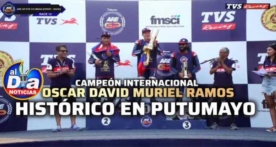 Óscar David Muriel Ramos se corona campeón en la India y deja en alto el nombre de Colombia, y por supuesto el departamento del Putumayo 