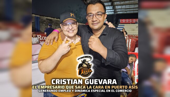 Cristian Guevara, el empresario que genera empleó y dinámica comercial en Puerto Asís