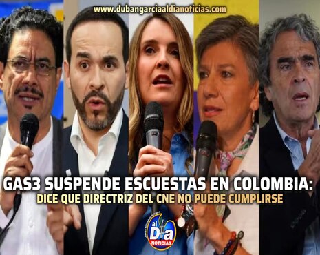 GAD3 suspende encuestas electorales en Colombia: dice que directriz del CNE no puede cumplirse