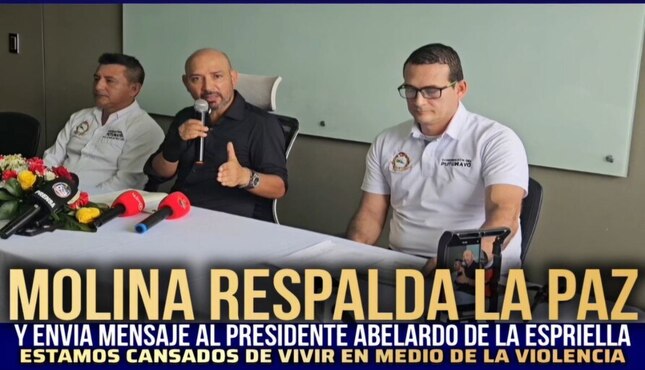 El mensaje del Gobernador Jhon Molina, al Presidente Abelardo De La Espriella 