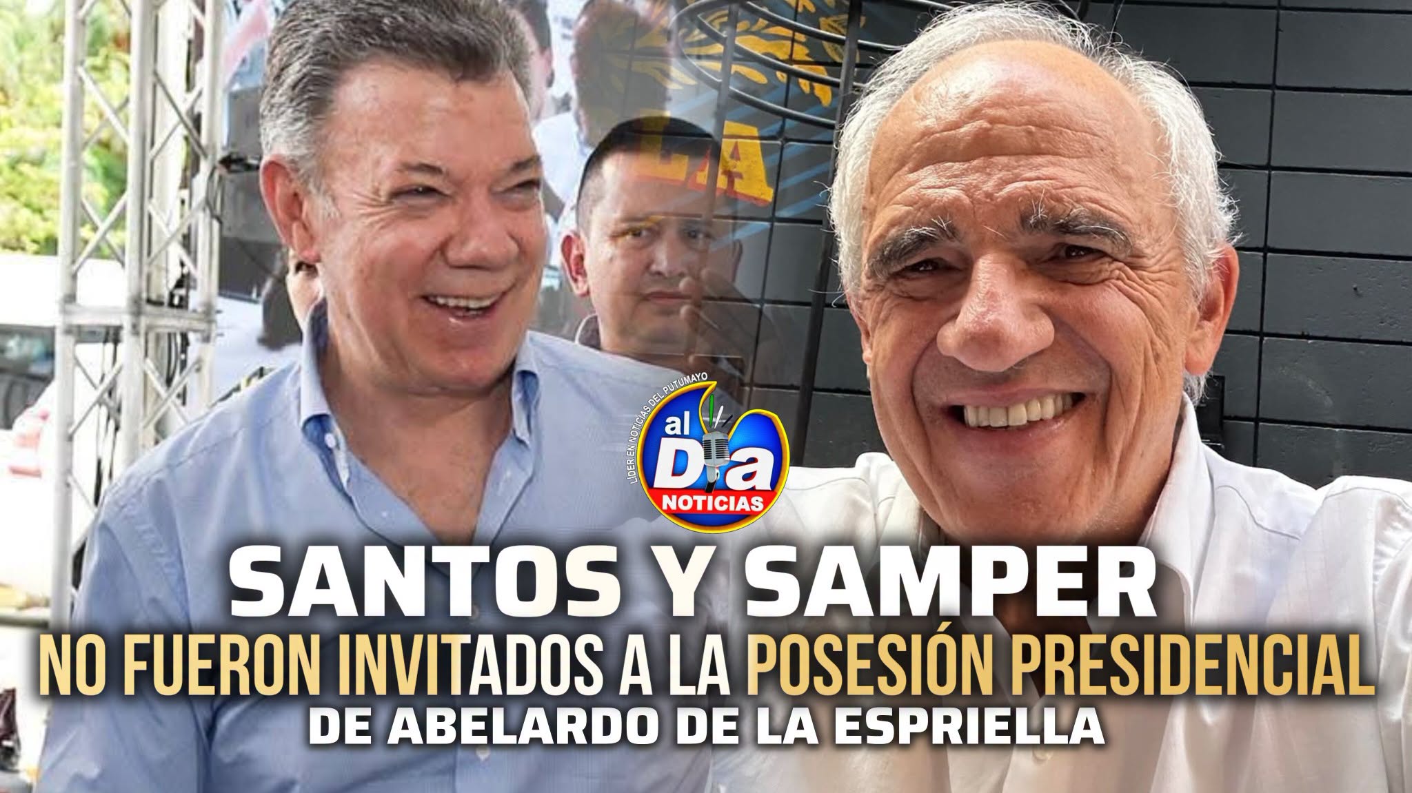 Expresidentes Santos y Samper no fueron invitados a la posesión de Abelardo De La Espriella 