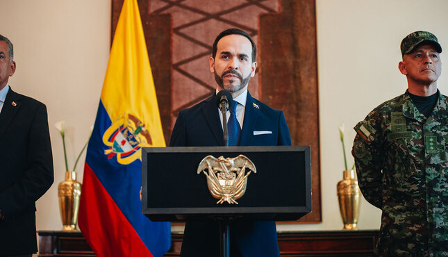 Declaración del Presidente de la República, Abelardo De La Espriella, al anunciar la nueva Cúpula de las Fuerzas Militares
