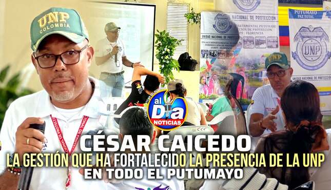 César Caicedo, el líder de la gestión que han fortalecido la presencia de la UNP en Putumayo